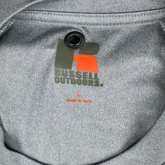 Russell Outdoors Realtree Colorblock Camo Tee Men's Size L Short Sleeve Hunting - Picture 3 of 7